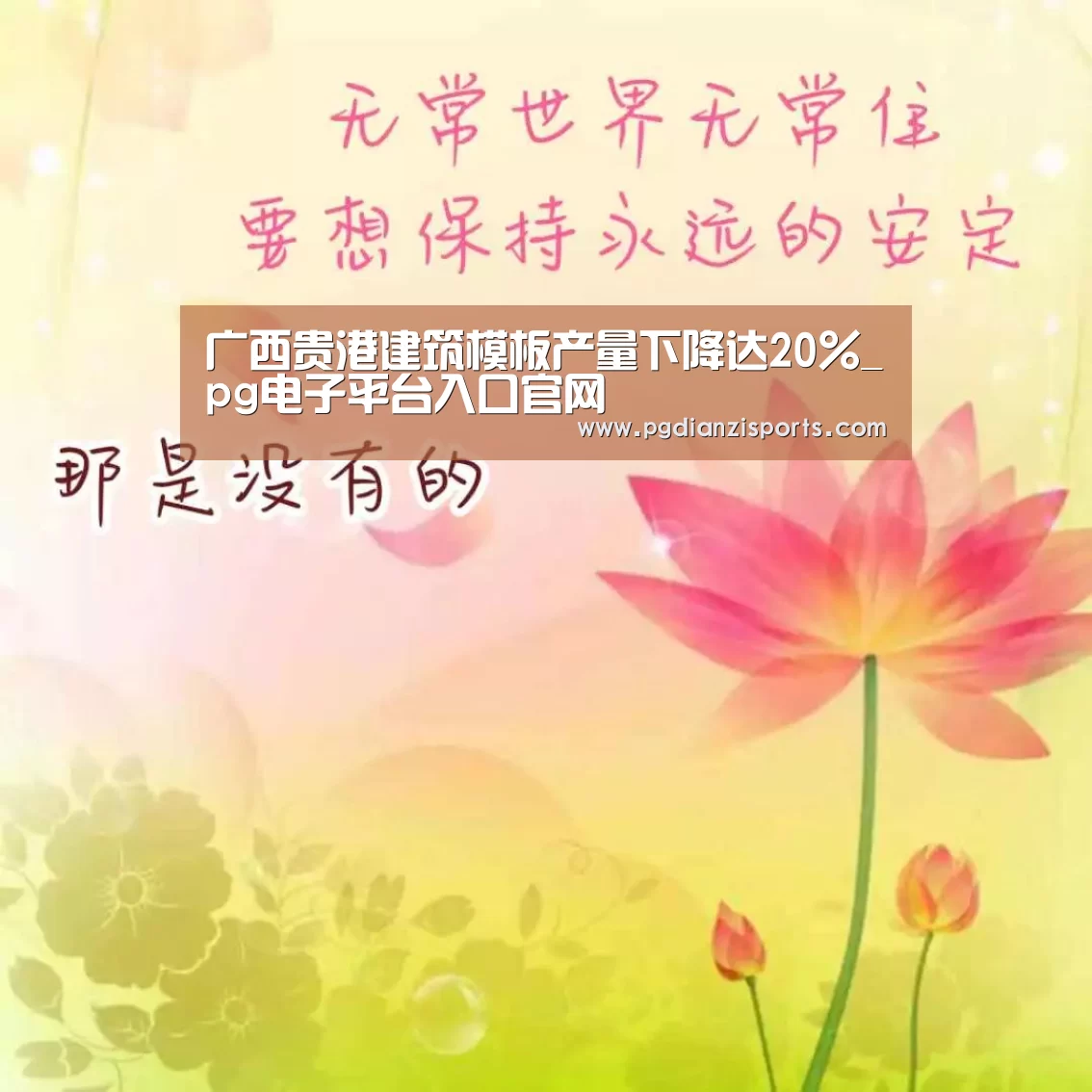 广西贵港建筑模板产量下降达20%_pg电子平台入口官网(图2) pg模拟器入口